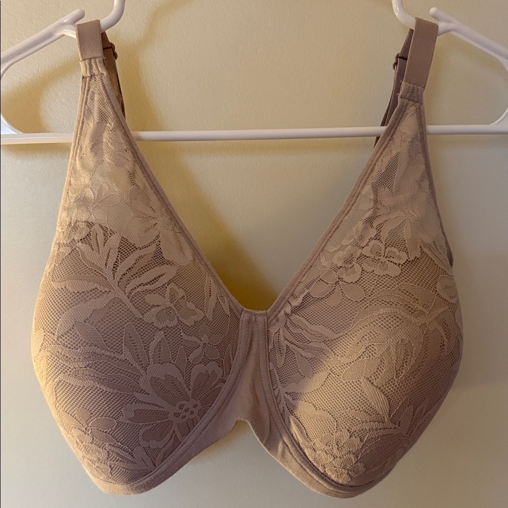 Bali Floral Lace Bra - Cream